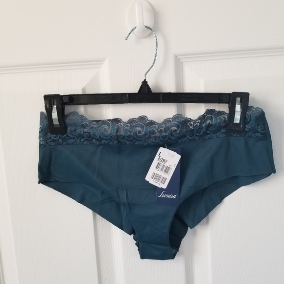Leonisa Ultra Light Lace Waistband Cheeky Panty Size L - Picture 5 of 10
